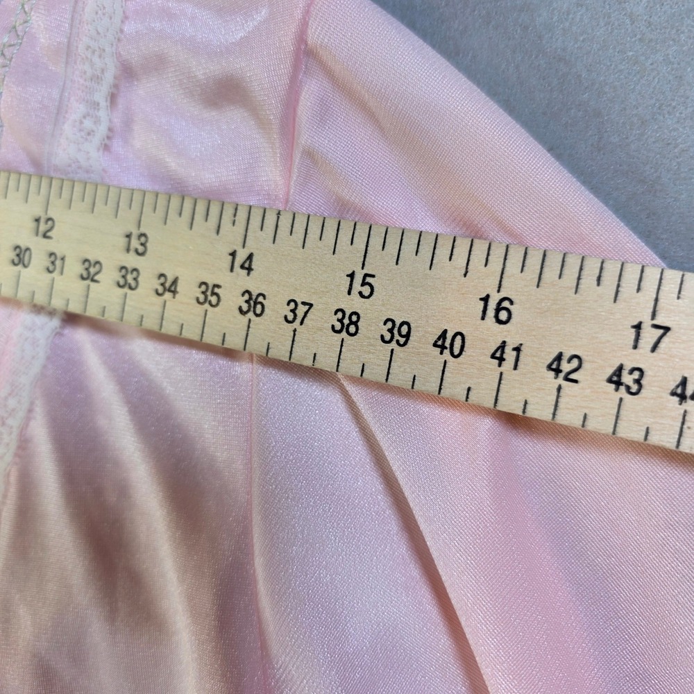 Vintage Ballet New York Pink Embroidered Lace Nightgown Long Sleeve Distressed - Picture 4 of 7